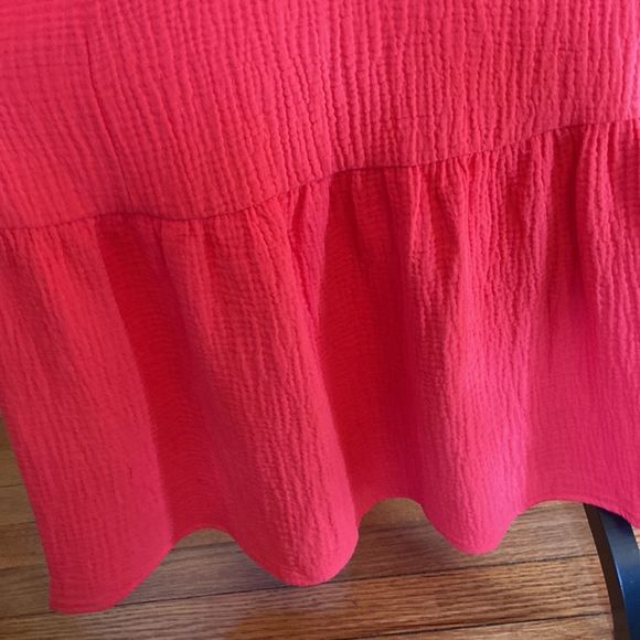 For Cynthia Dress Red Gauze Causal Pull On Maxi Dress - Picture 8 of 14